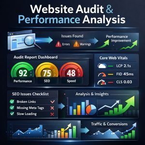 Website audit & performance analysis ( one time)
